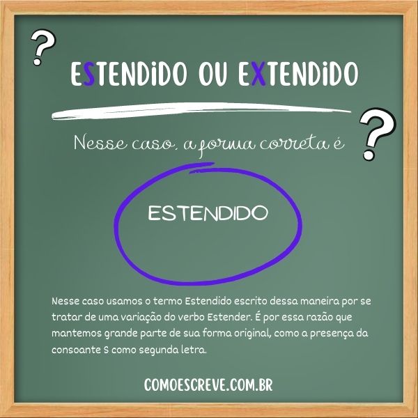 Estendido ou Extendido: Com S ou X? – Como Escrever